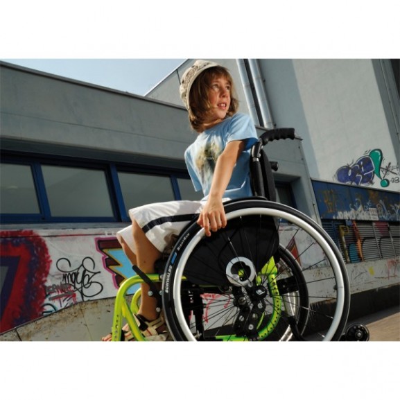 Кресло-коляска с ручным приводом активного типа Progeo Exelle Junior - фото №4