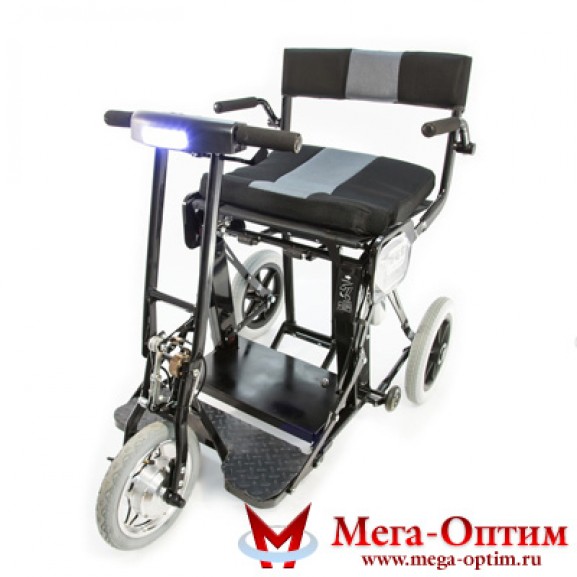 Кресло-коляска инвалидная с электроприводом Мега-Оптим Fs 128-44 - фото №2