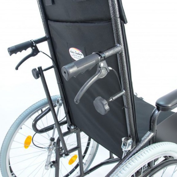 Кресло-коляска инвалидная механическая с высокой спинкой Мега-Оптим 514 А - фото №8