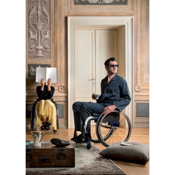 Кресло-коляска с ручным приводом активного типа Progeo Noir - фото №10