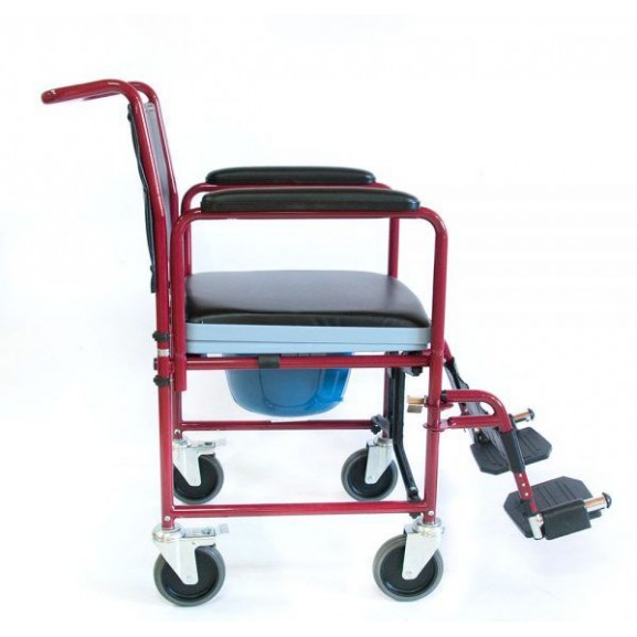Инвалидное кресло-коляска с санитарным устройством Мега-Оптим Fs 692-45 - фото №2