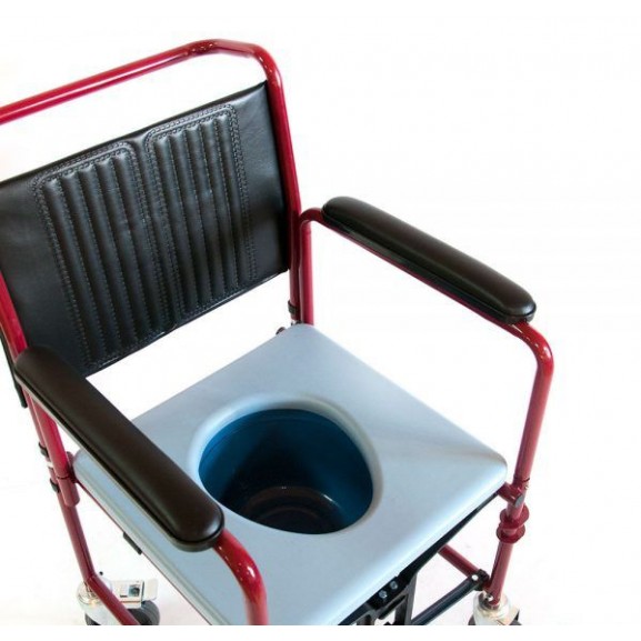 Инвалидное кресло-коляска с санитарным устройством Мега-Оптим Fs 692-45 - фото №4