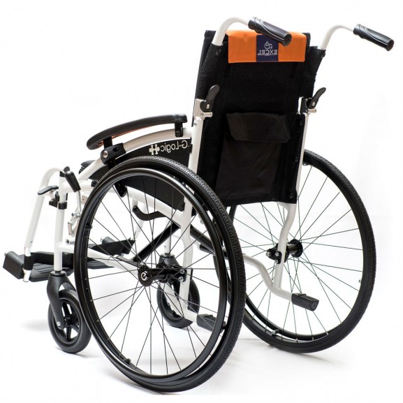 Кресло-коляска с широкими приводными колёсами Excel G-Lite Pro 24 - фото №2