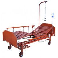 Кровать медицинская  электрическая с полкой и накроватным столиком (2 функции) Мед-Мос DB-7 (MЕ-2018Д-03)