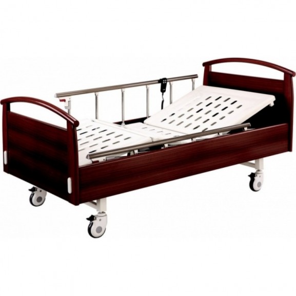 Кровать электрическая с деревянными спинками Медицинофф Fa-4