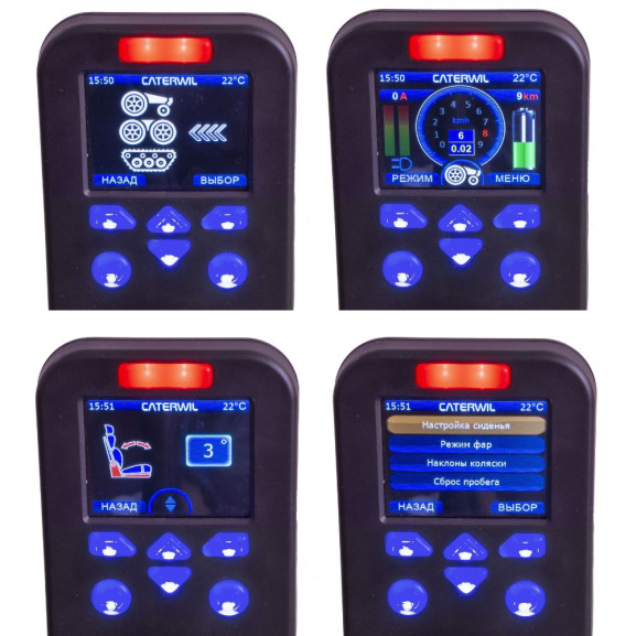 Кресло-коляска вездеход ступенькоход Caterwil GTS 4WD - фото №18