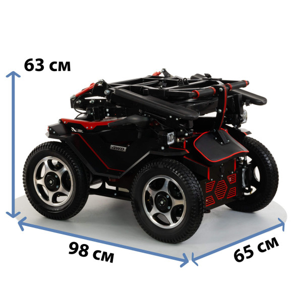 Кресло-коляска вездеход Caterwil Ultra 4WD Horizont - фото №7