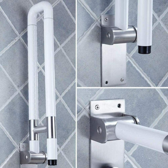 U-образный откидной поручень с упором в пол Мега-Оптим 8848 - фото №7