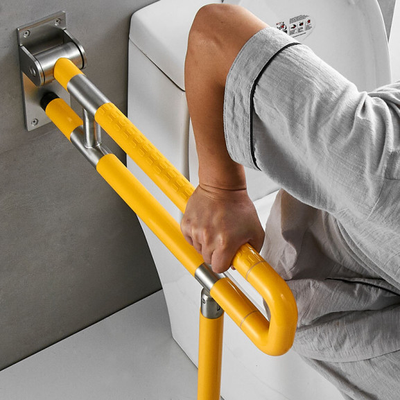 U-образный откидной поручень с упором в пол Мега-Оптим 8848 - фото №12