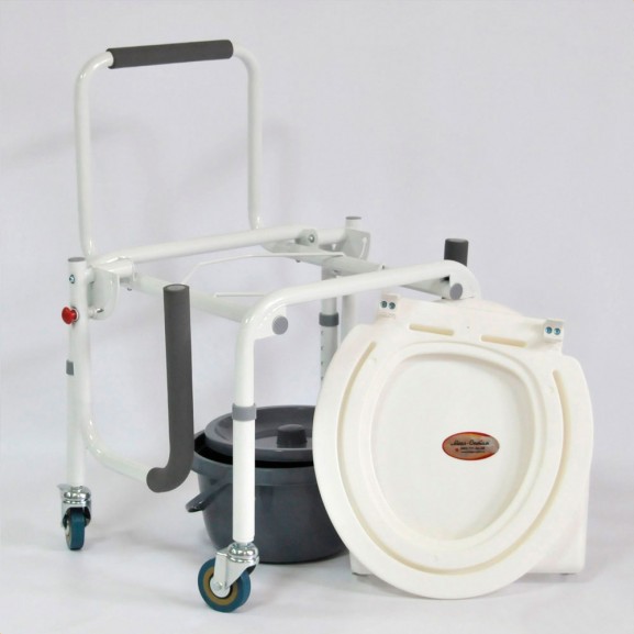 Санитарное приспособление для туалета Мега-Оптим Fs 813 (на 4-х колесах) - фото №3