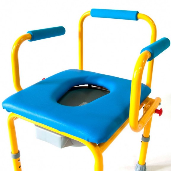 Стул-кресло с санитарным оснащением Мега-Оптим Fs 813 (размер S) - фото №3