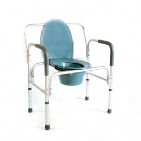 Кресло-стул с санитарным оснащением повышенной грузоподъемности Мега-Оптим Hmp-7007l