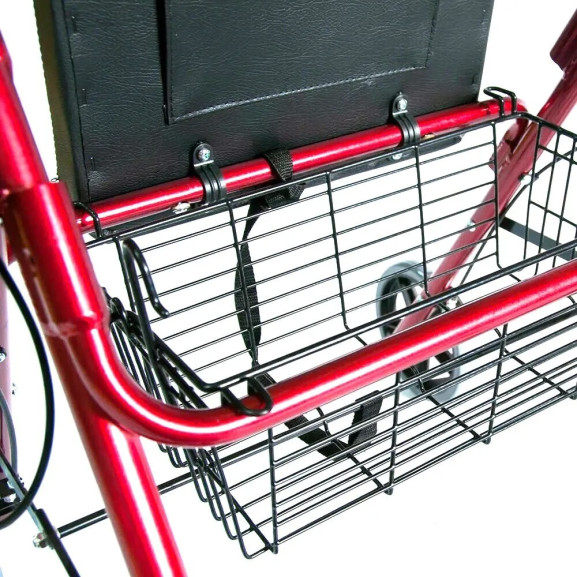 Ходунки-роляторы регулируемые по высоте на 4-х колёсах Мега-Оптим Polumedrus PMR888L - фото №7