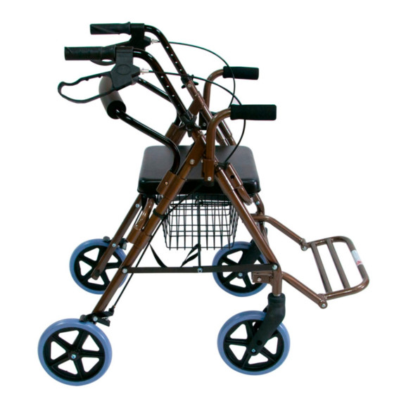 Ходунки-роляторы регулируемые по высоте на 4-х колёсах Мега-Оптим Polumedrus PMR888L - фото №2