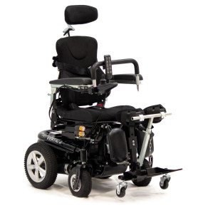 Кресло-коляска электрическая с вертикализатором и наклоном спинки MET VERTIC 2