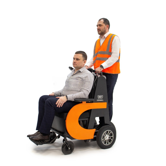 Кресло-коляска с электроприводом, управляемая сопровождающим лицом MET JONKL - фото №3