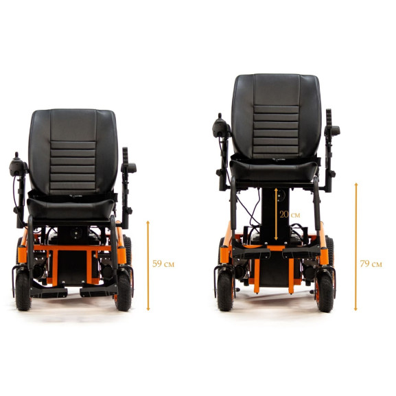 Кресло-коляска инвалидная с электроприводом и лифтом MET NOVA - фото №1