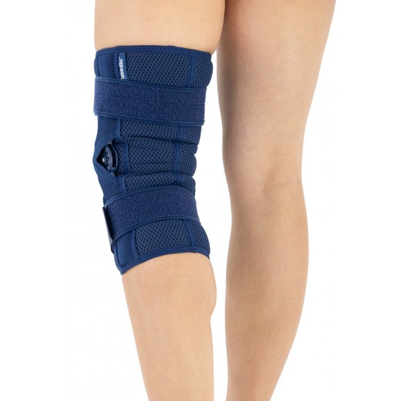 Открытый ортез коленного сустава с регулировкой подвижности с шагом 15° и закрытым шарниром Reh4Mat Am-osk-o/1r - фото №2