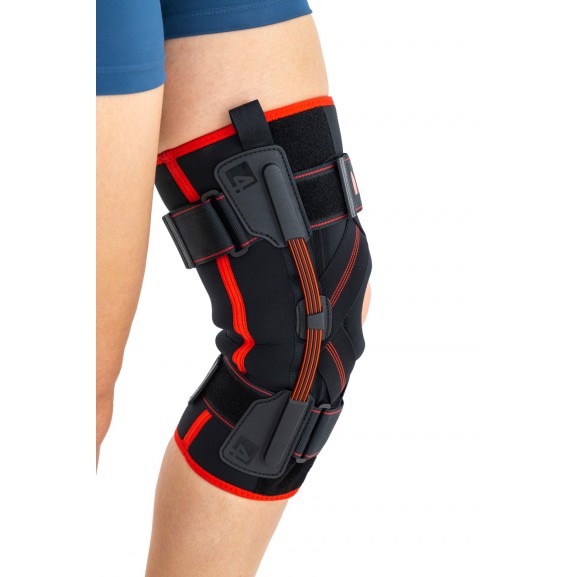 Ортез коленного сустава с эластичными шинами и перекрестными ремнями Reh4Mat Act Am-osk-z/s-a - фото №2