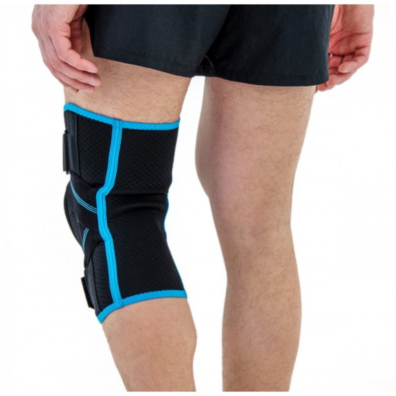 Ортез коленного сустава с упругими ребрами жесткости и крестообразной застежкой Reh4Mat Am-osk-z/s-x - фото №1