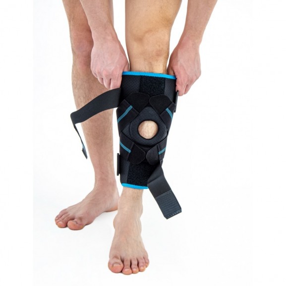 Ортез коленного сустава с упругими ребрами жесткости и крестообразной застежкой Reh4Mat Am-osk-z/s-x - фото №6
