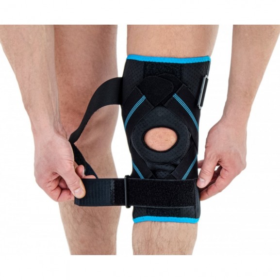 Ортез коленного сустава с упругими ребрами жесткости и крестообразной застежкой Reh4Mat Am-osk-z/s-x - фото №5