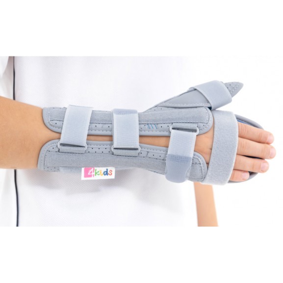 Детский длинный ортез руки и предплечья со стабилизатором большого пальца Reh4Mat AM-OSN-L-02 (детский) - фото №2