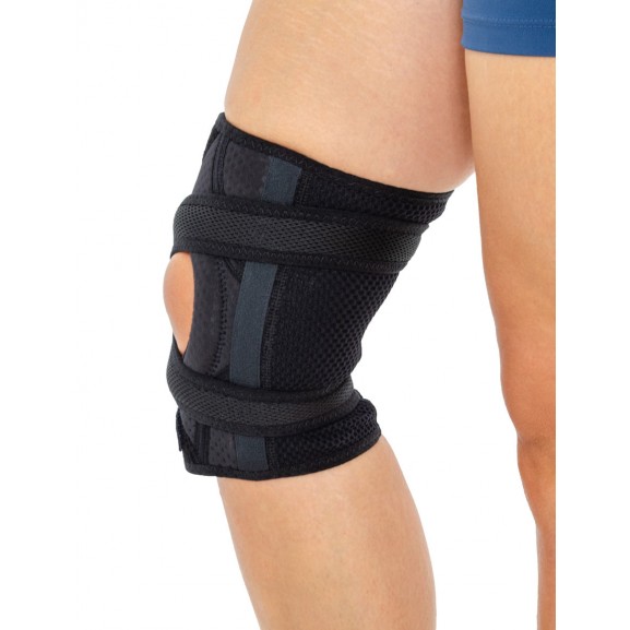 Ортез на коленный сустав фиксирующий коленную чашечку с боковой силиконовой подушечкой Reh4Mat As-kx-04 - фото №2