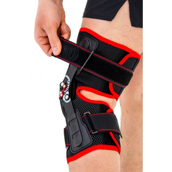 Задний открытый ортез коленного сустава с анатомическими шинами 2RA Reh4Mat As-kx-06 - фото №3
