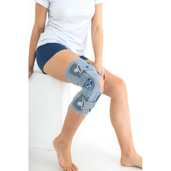 Ортез коленного сустава с регулировкой подвижности и динамичными ремнями Reh4Mat Attack 2ra - фото №2