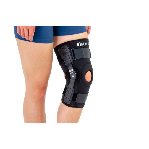 Задний открытый ортез коленного сустава с регулировкой диапазона подвижности с шагом 15° Reh4Mat Okd-04 - фото №1