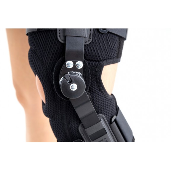 Задний открытый ортез коленного сустава с регулировкой диапазона подвижности с шагом 15° из материала ProSIX™ Reh4Mat Okd-06 - фото №9