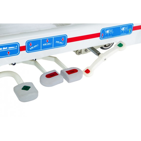 Тележка-каталка гидравлическая для транспортировки пациентов Медицинофф E-8 - фото №4